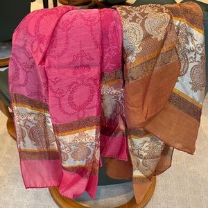 Silk scarves